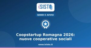 Coopstartup Romagna 2026: nuove cooperative sociali