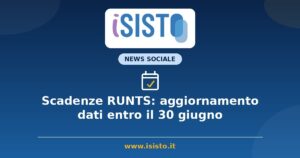 Scadenze RUNTS: il 30 giugno l'aggiornamento dati