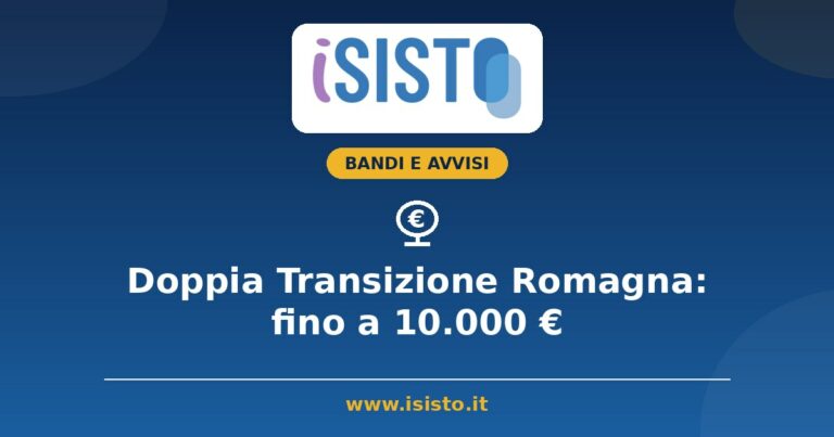 Bando Doppia Transizione 2026 — Romagna (Forlì-Cesena e Rimini)