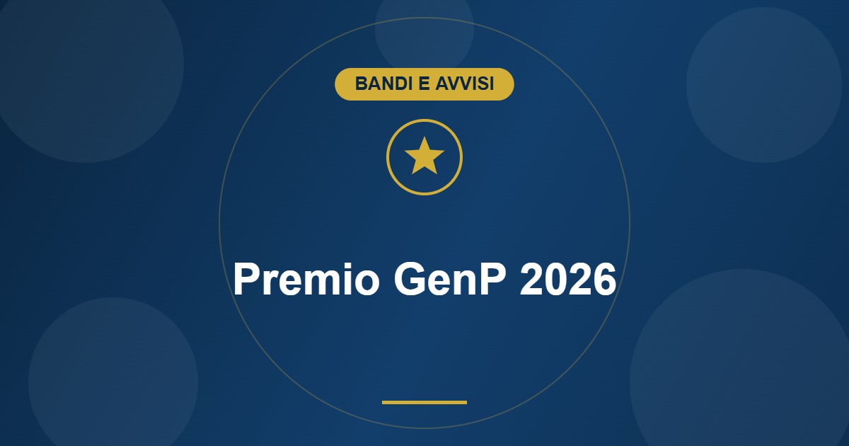 Premio GenP 2026: 10mila euro agli ETS che coinvolgono i giovani